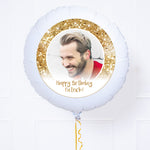 Personalised Photo Balloon – Gold Lustre