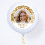 Personalised Photo Balloon – Gold Lustre