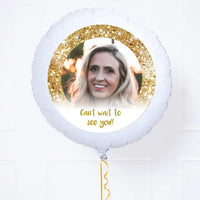 Personalised Photo Balloon – Gold Lustre Personalised Balloons