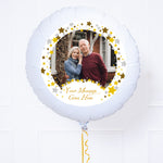 Personalised Photo Balloon – Metallic Confetti