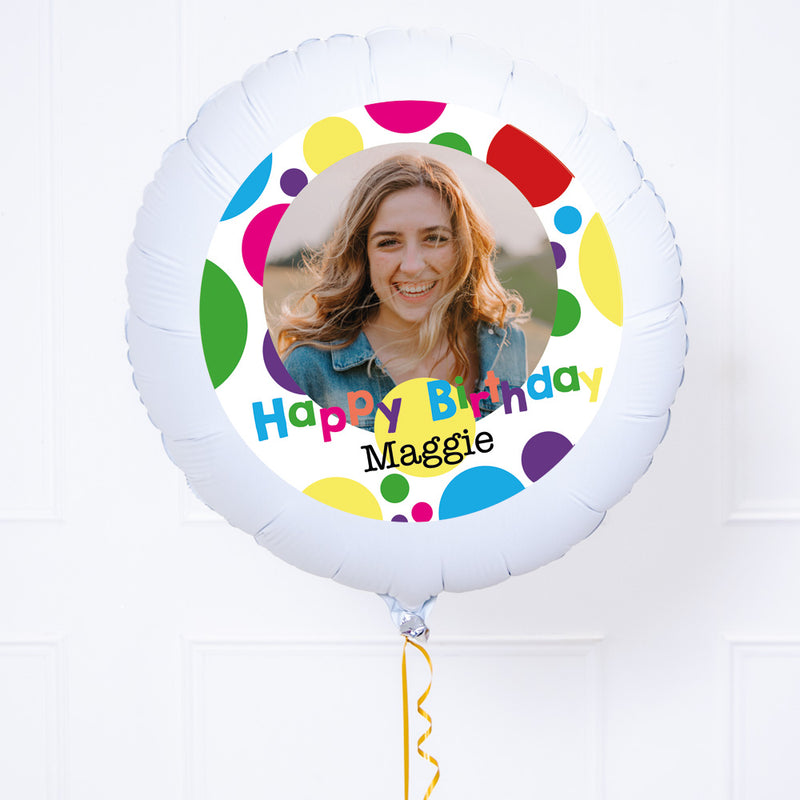 Personalised Photo Balloon - Bright Dots