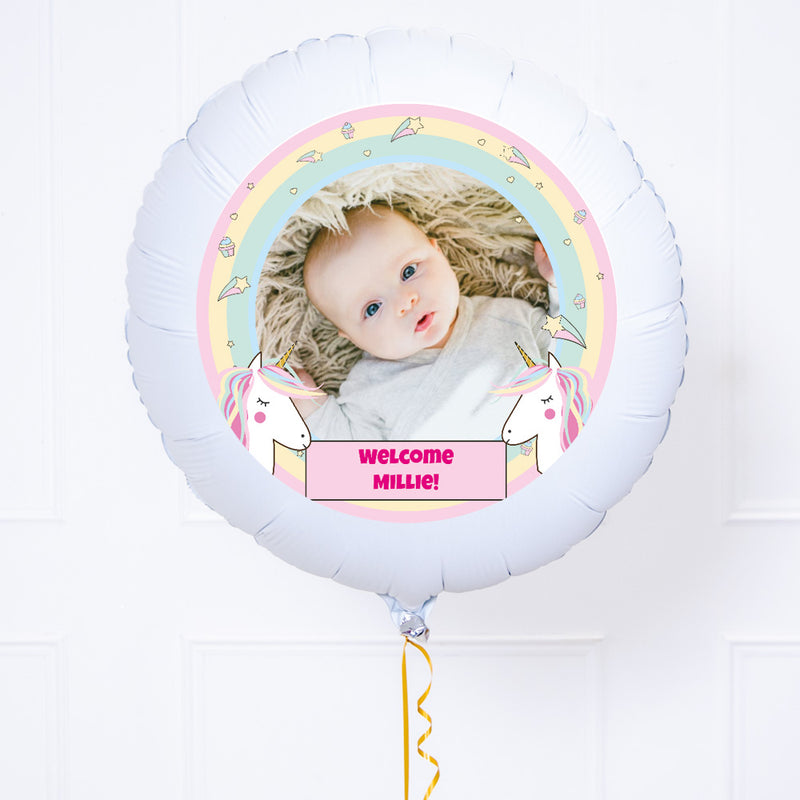 Personalised Photo Balloon – Magical Unicorn