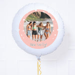 Personalised Photo Balloon – Pink Stars