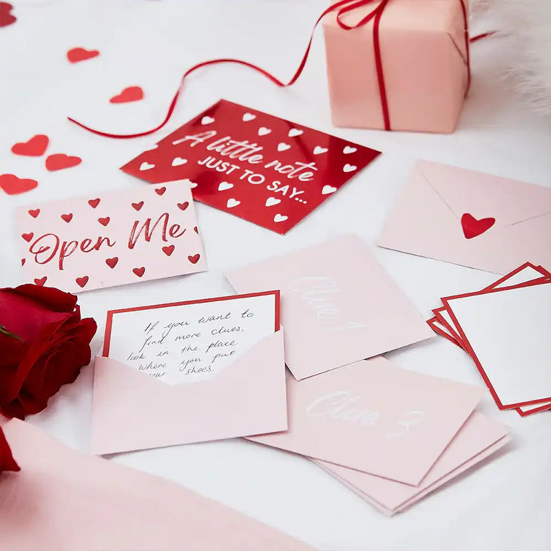 Foiled Heart Treasure Hunt Valentine's Day