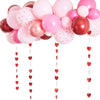Balloon Arch Kit - Red, Rose Gold and Pink Valentine's Day