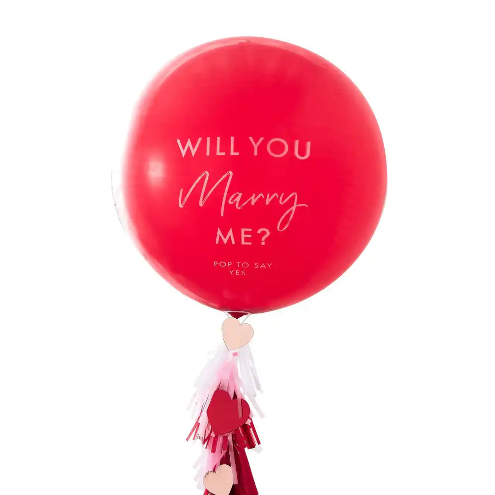 'Will You Marry Me' Latex Balloon Kit Valentine's Day