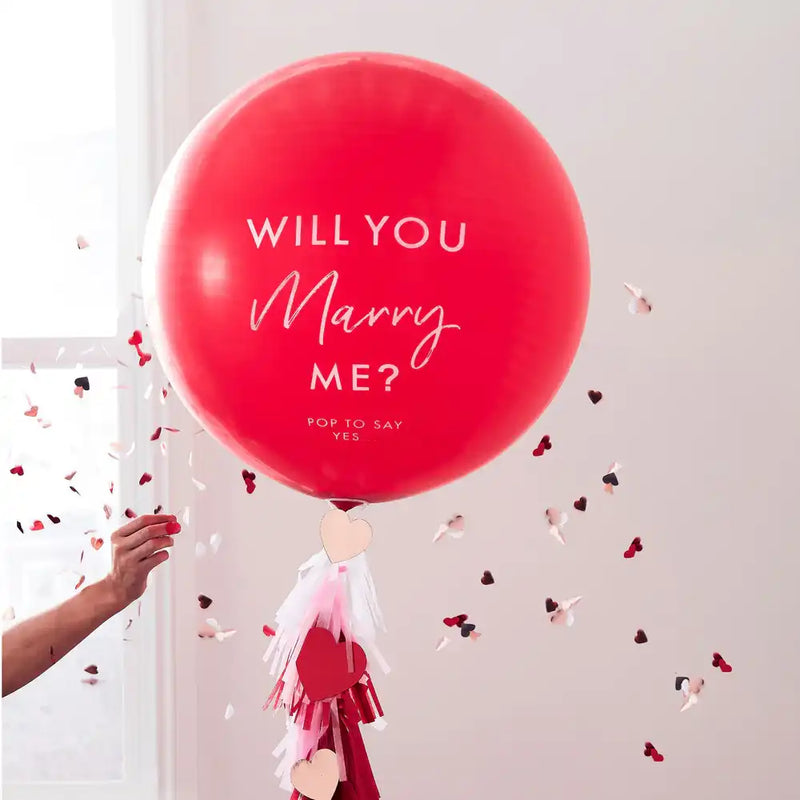 'Will You Marry Me' Latex Balloon Kit Valentine's Day