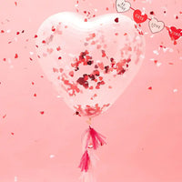 Giant Heart Confetti Balloon Kit Valentine's Day