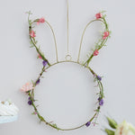 Spring Foliage Wire Bunny Decoration