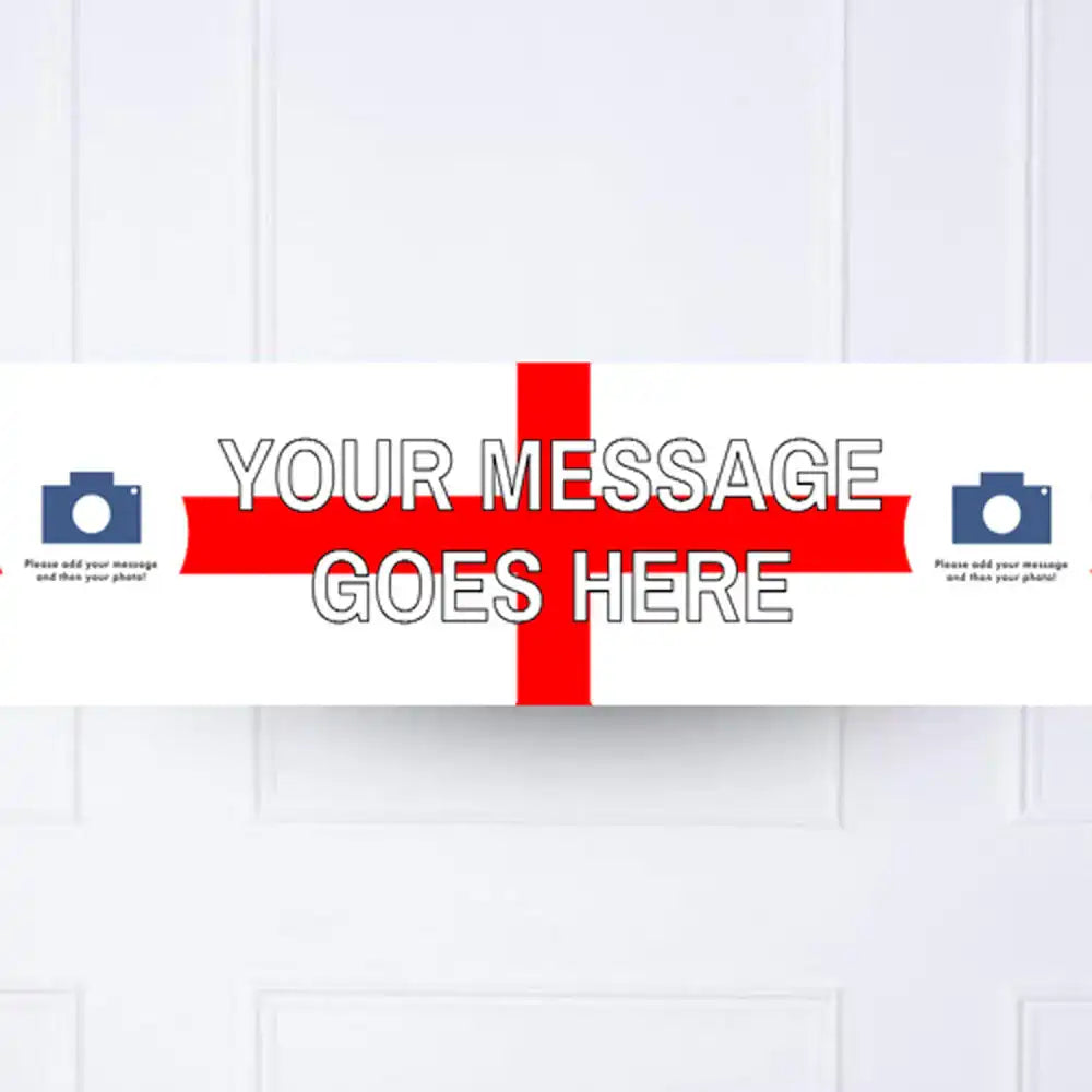 England Personalised Party Banner Yes Personalised Banner