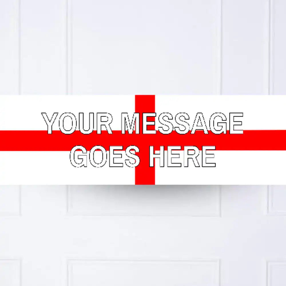 England Personalised Party Banner No Personalised Banner