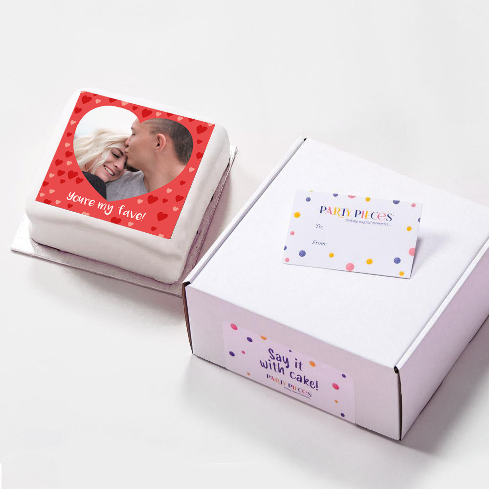 Personalised Message Gift Cake - Love Hearts Personalised Cake