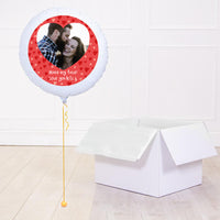 Personalised Photo Balloon – Valentine's Hearts Personalised Balloons