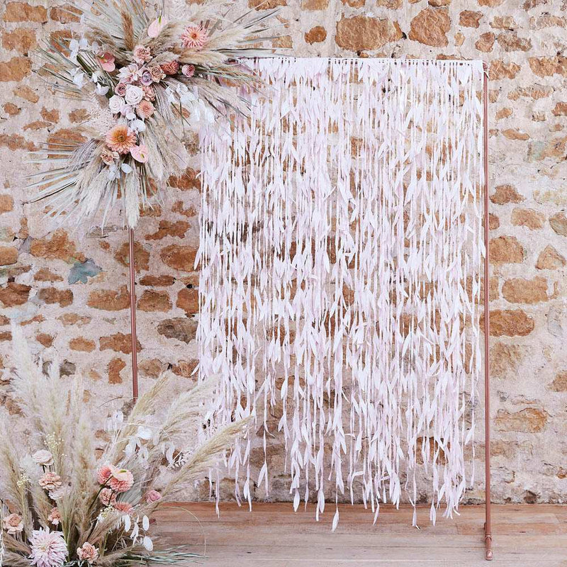 Ruscus Leaf Backdrop - Blush Summer