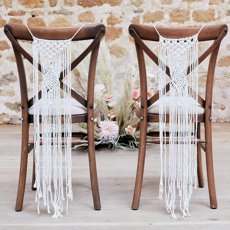 Macrame Chair Decorations (x2) General Party