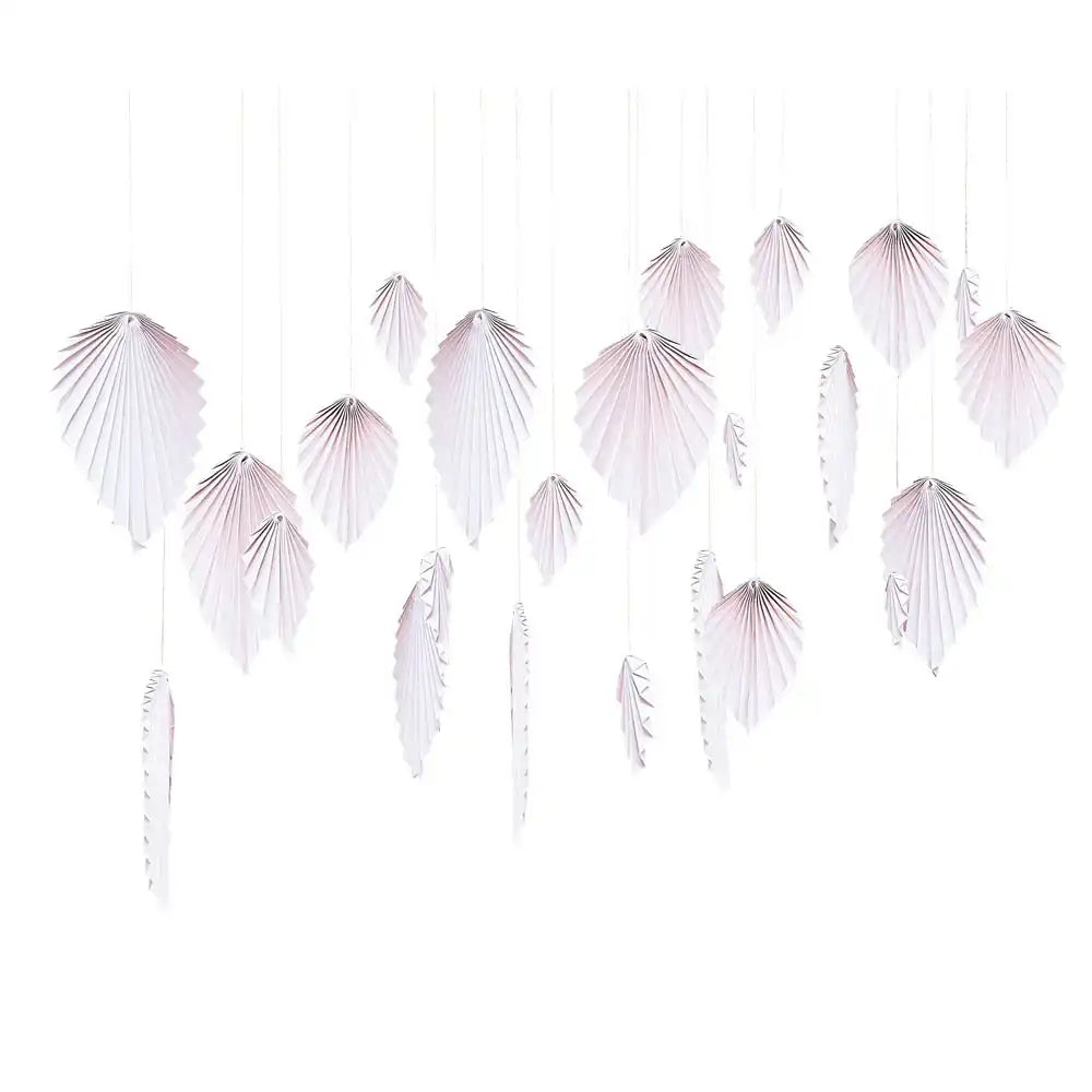 Leaf Fans Backdrop - Blush Summer