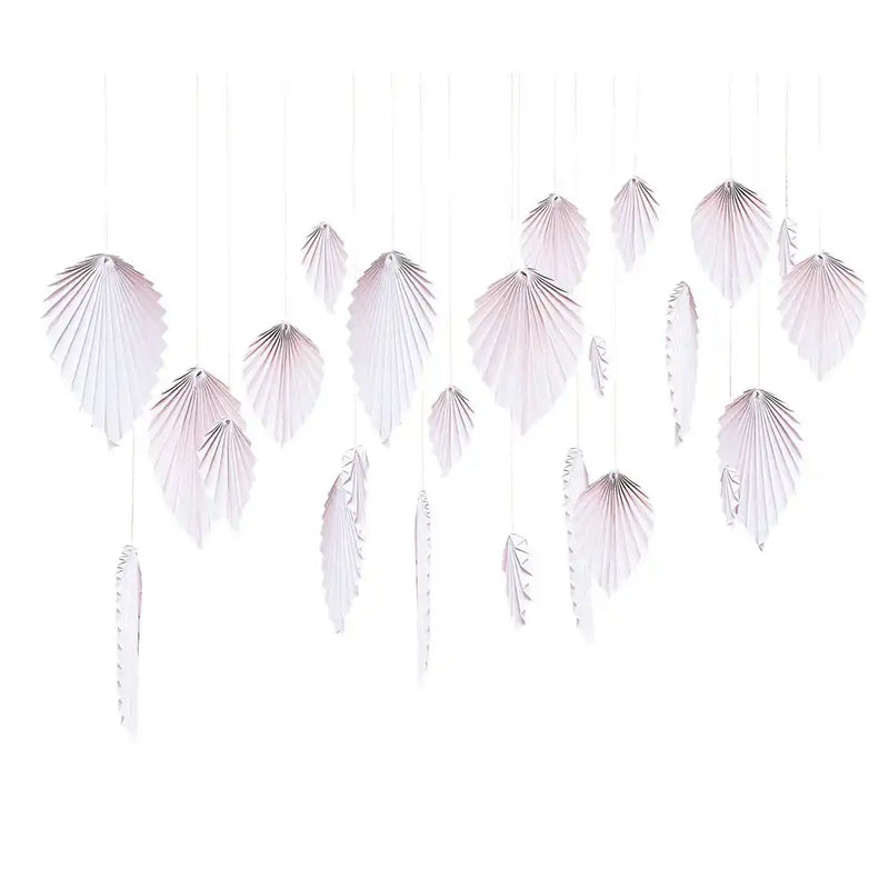 Leaf Fans Backdrop - Blush Summer