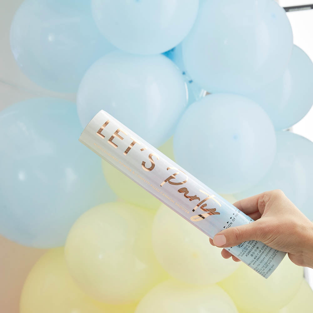 Multi-Coloured Powder & Confetti Cannon Party Pieces