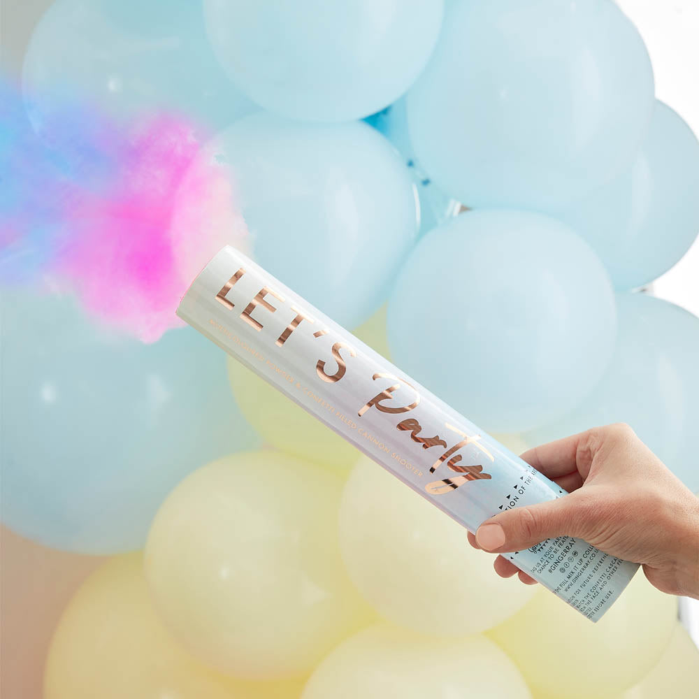 Multi-Coloured Powder & Confetti Cannon Party Pieces
