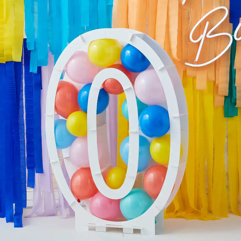 Balloon Mosaic Number Stand 0 General Party
