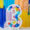 Balloon Mosaic Number Stand 3 General Party
