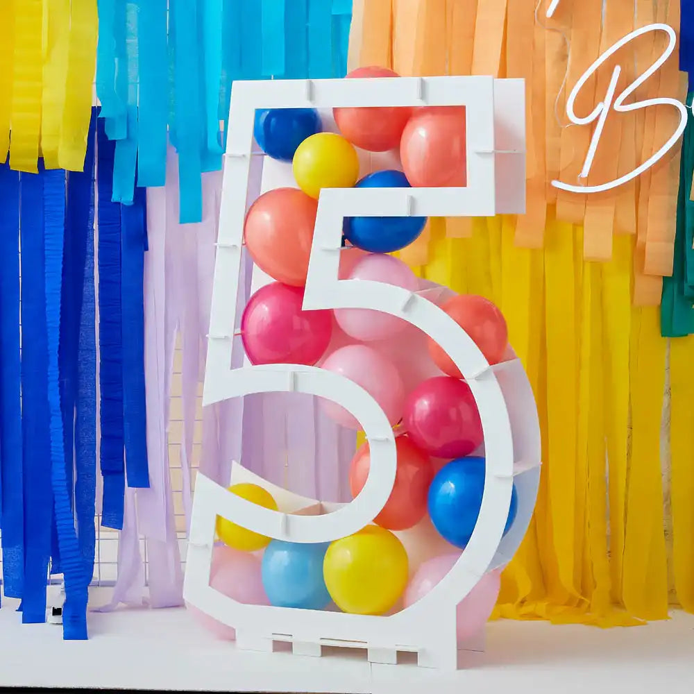 Balloon Mosaic Number Stand 5 General Party
