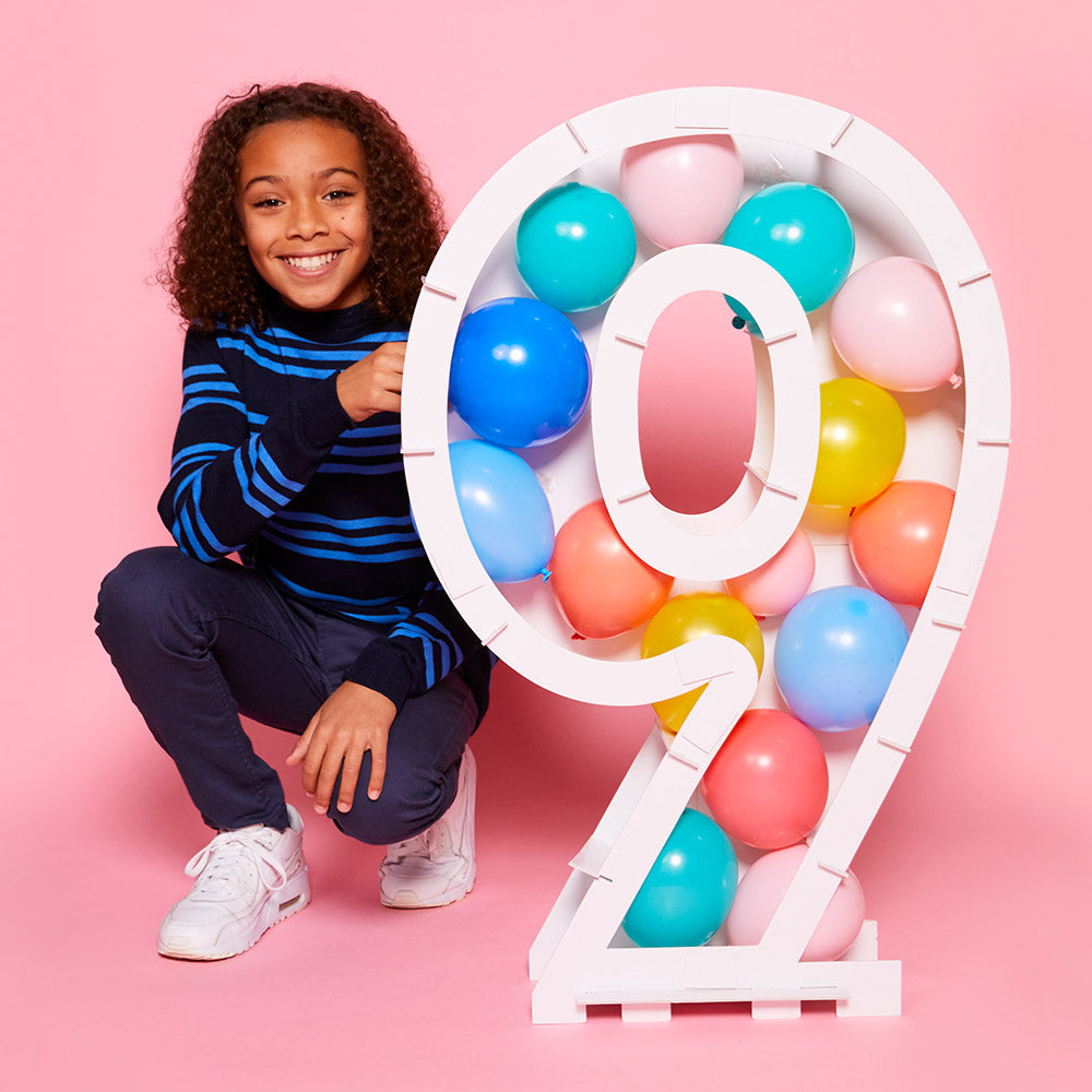 Balloon Mosaic Number Stand 9 General Party