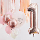 1 Today Balloon Bundle - Pink & Rose Gold (x10)