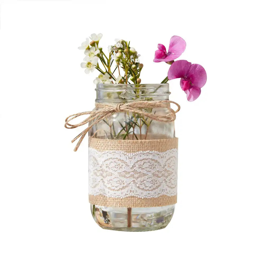 Hessian Glass Jar General Party