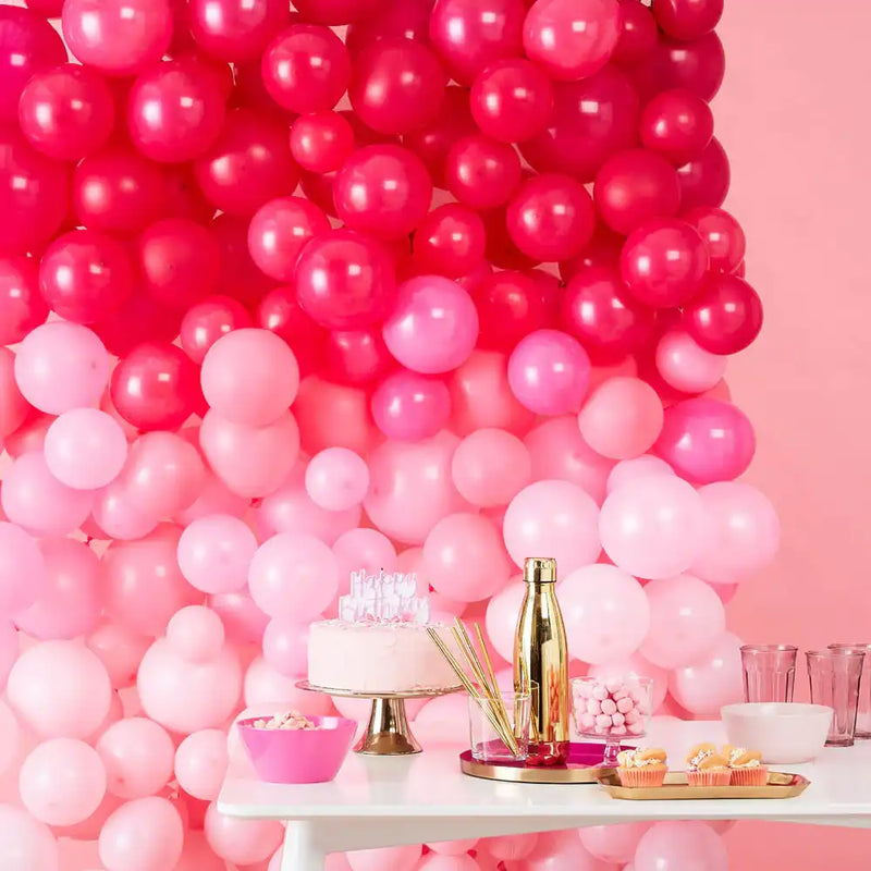 Balloon Wall Kit - Ombre Pink General Party