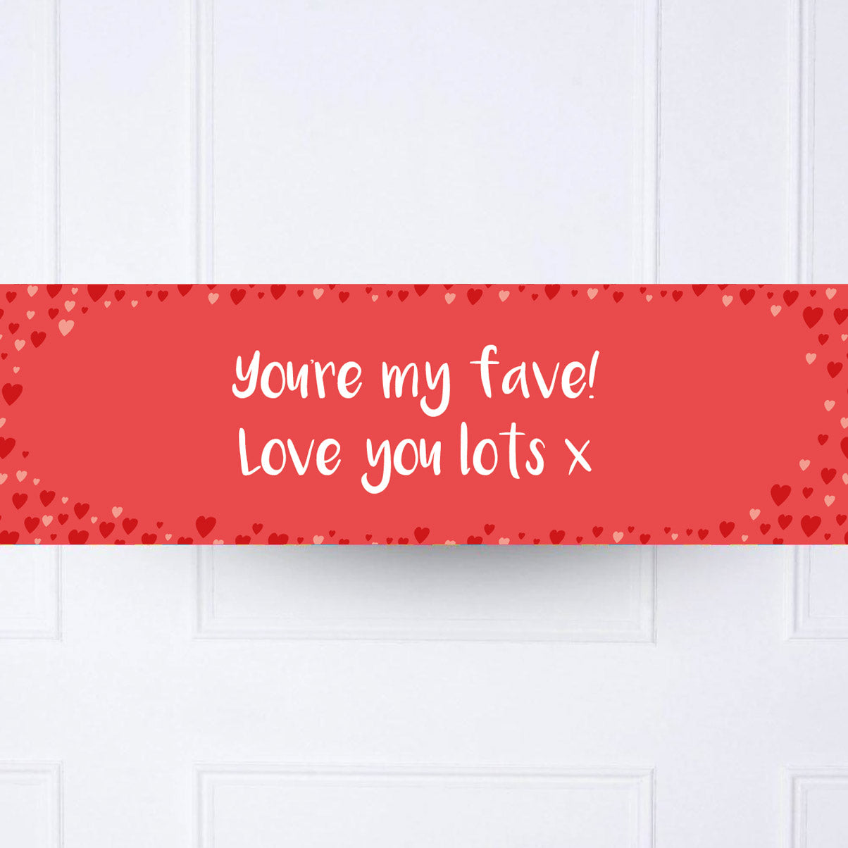 Love Hearts Personalised Party Banner Personalised Banner