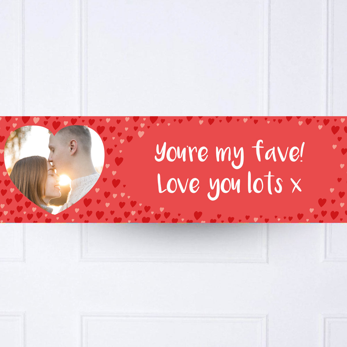 Love Hearts Personalised Party Banner Personalised Banner