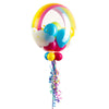 Personalised Bubble Balloon in a Box - Rainbow Clouds Personalised Balloons