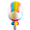 Personalised Bubble Balloon in a Box - Rainbow Clouds Personalised Balloons