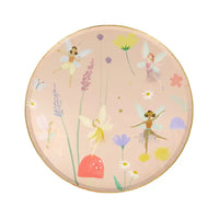 Fairy Garden Large Paper Plates (x8) Kids Party