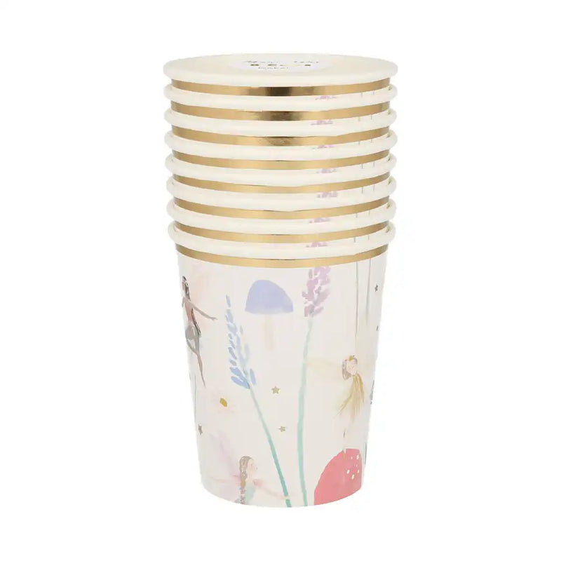 Fairy Garden Paper Cups (x8) Kids Party