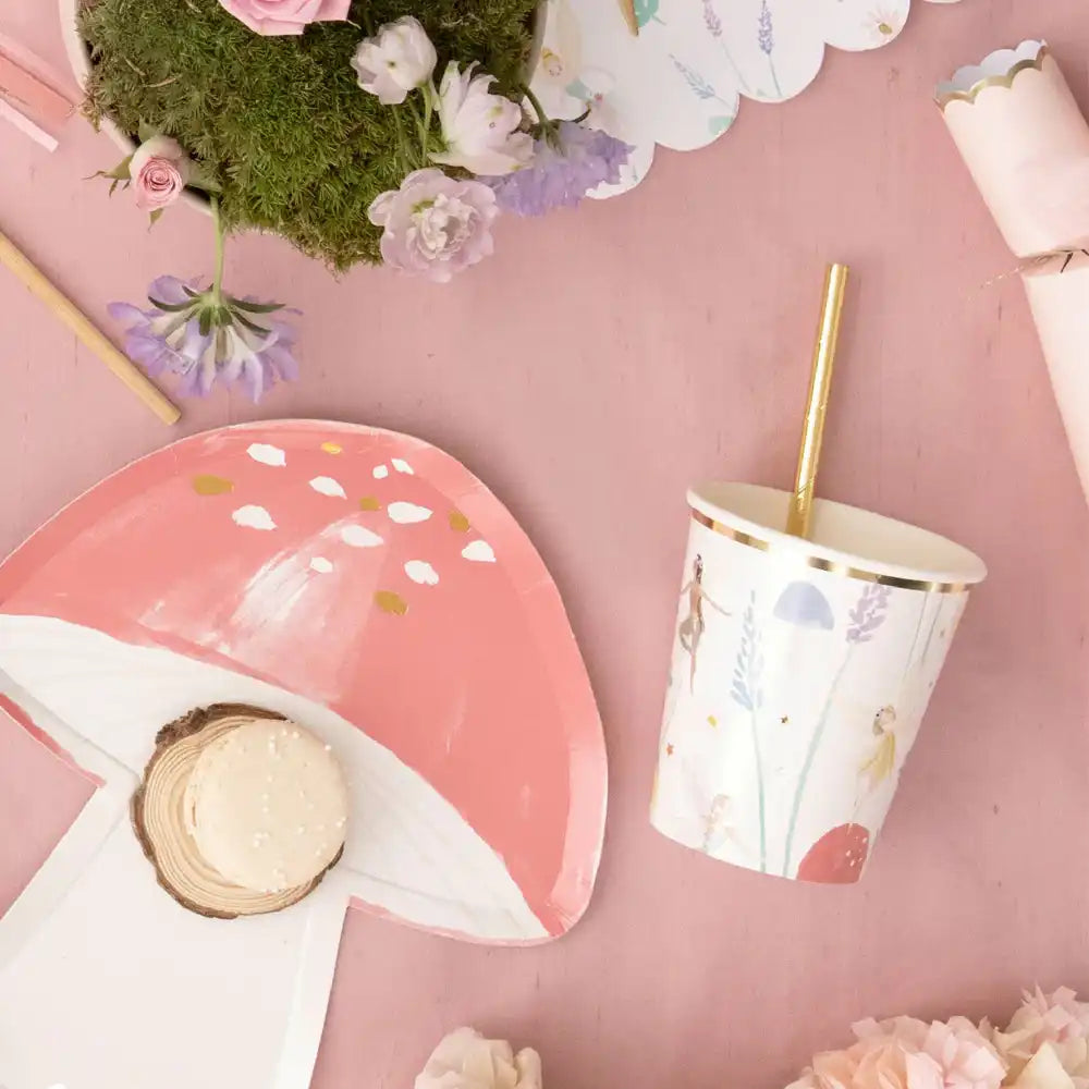 Fairy Garden Paper Cups (x8) Kids Party