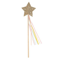 Gold Glitter Wands (x8) Kids Party