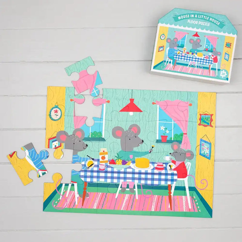 Mouse in a House Floor Puzzle Kids Party