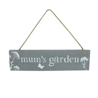 Wooden Grey Mums Garden Plaque Mother's Day