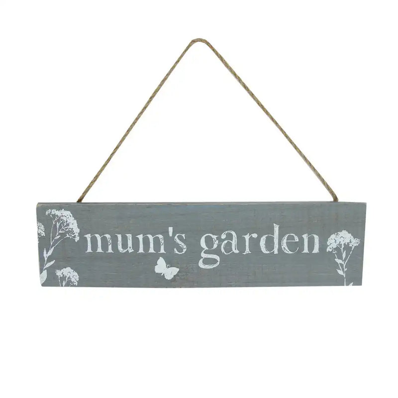 Wooden Grey Mums Garden Plaque Mother's Day