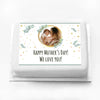 Personalised Photo Cake - Rose Garden Personalised Cake