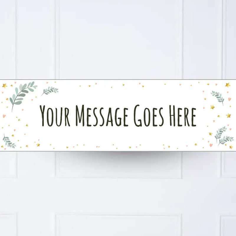Rose Garden Personalised Party Banner No Personalised Banner