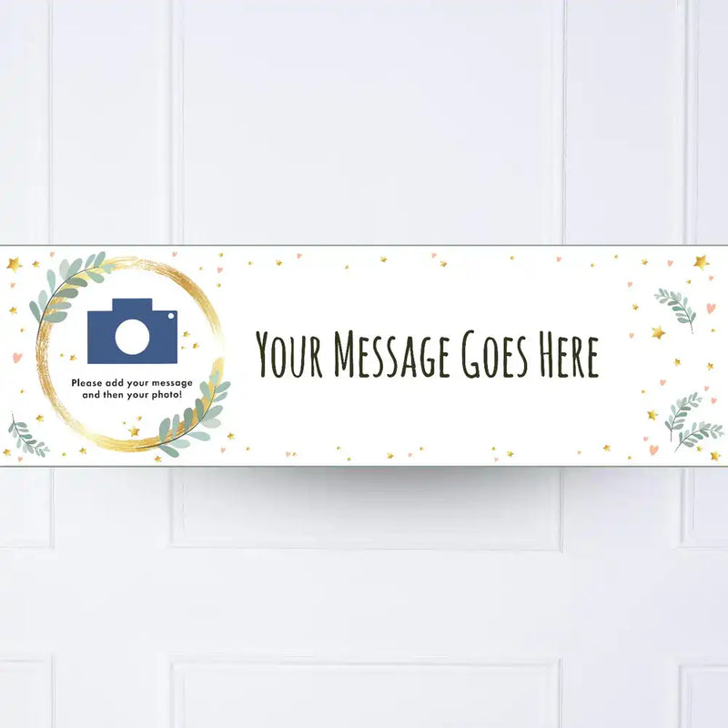 Rose Garden Personalised Party Banner Yes Personalised Banner