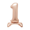 Rose Gold Standing Number Balloon - 1 Everyday