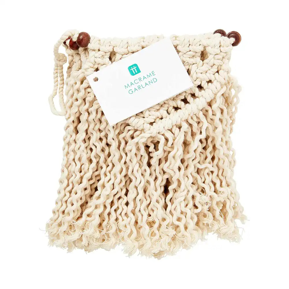 Boho Cream Cotton Macrame Garland Summer