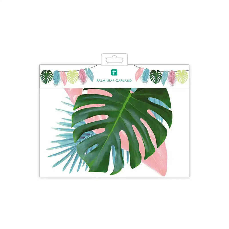 Tropical Palm - Pastel Leaf Garland Summer