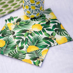 Tropical Palm - Lemon Party Napkins (x20)