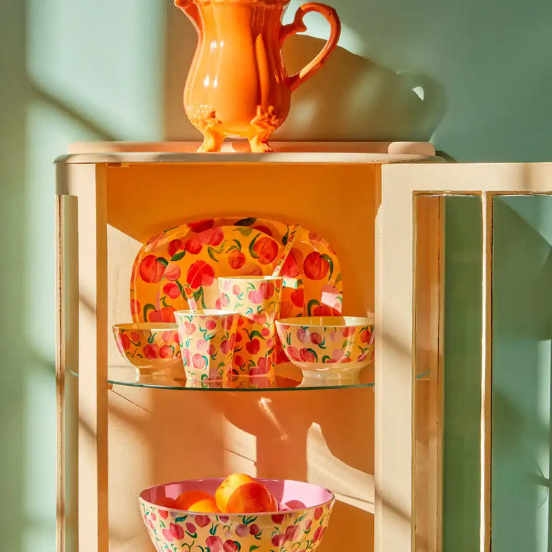 Peach - Melamine Rectangular Small Plate Summer