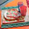 Peach - Melamine Rectangular Small Plate Summer
